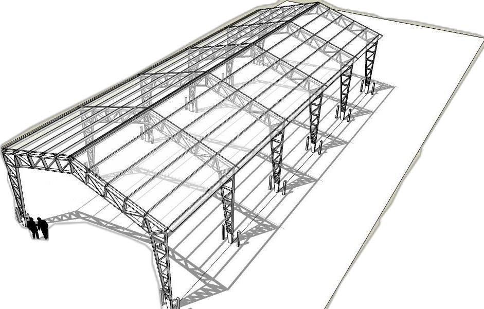 Güzel Çelik Yapı çelik depo ve hangar yapımı – geniş açıklıklı çelik konstrüksiyon depo görseli