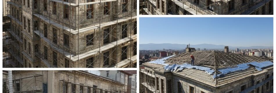 Çatı aktarma çalışması – kiremit çatı yenileme ve su izolasyonu uygulaması