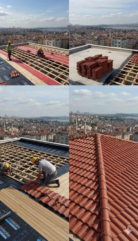 Kiremit çatı kaplama uygulaması – çatı yenileme ve su izolasyonu 2026